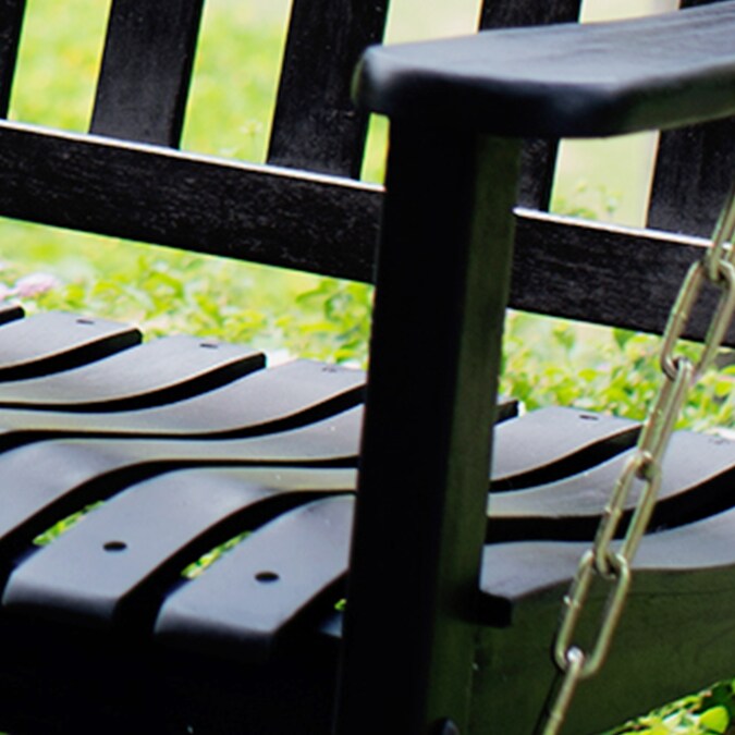 Cambridge Casual Thames 2-person Black Wood Outdoor Swing - Image 5