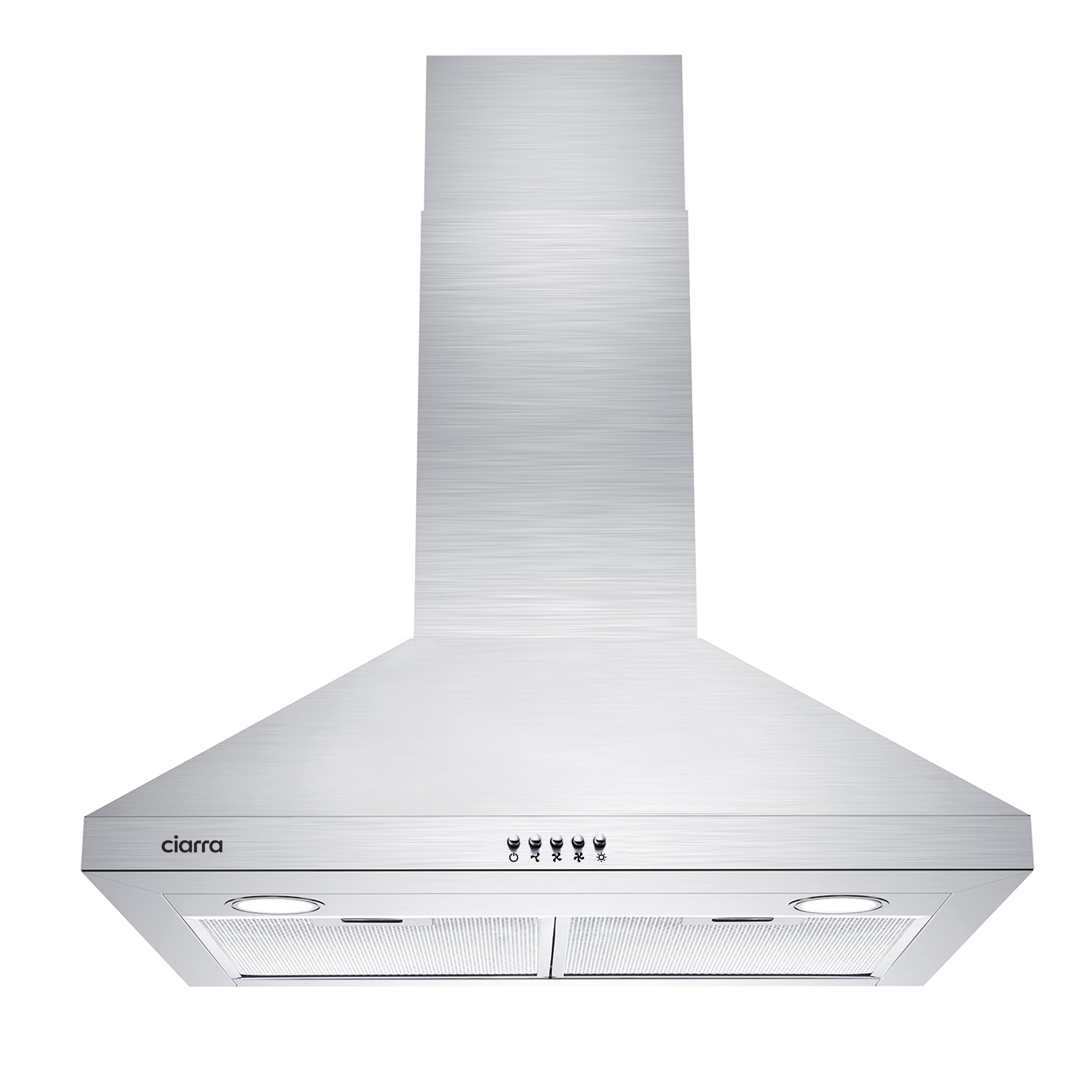 30 inch Ducted 450-CFM Stainless steel Wall-Mounted Range Hood