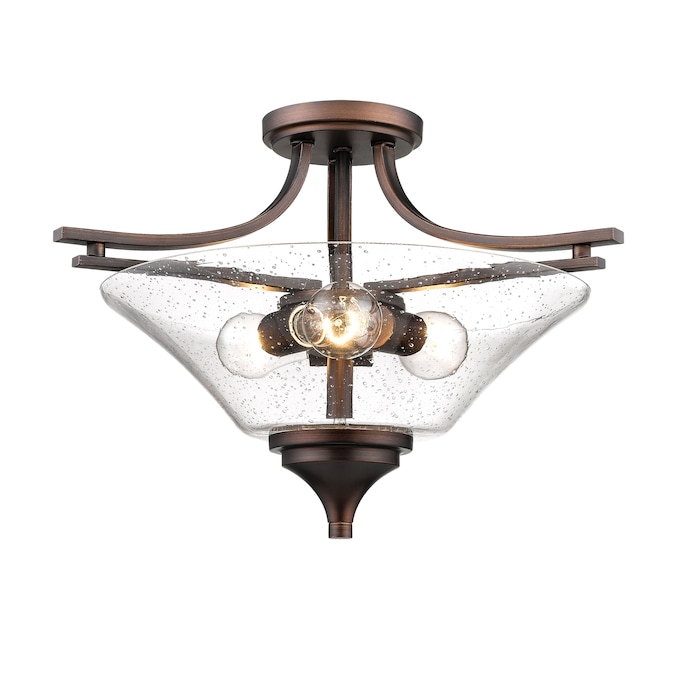 Millennium Lighting Natalie 3-Light Matte Bronze Flush Mount Light