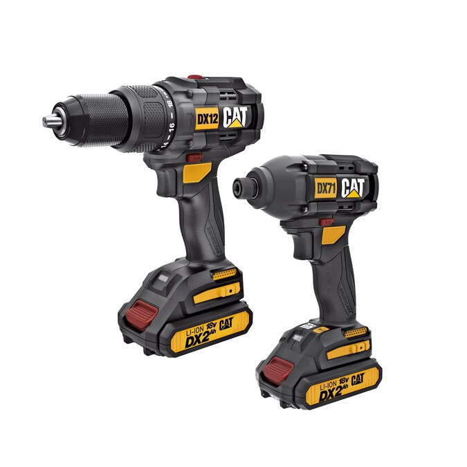 Cat CAT 1 For All 18-volt 1/2-in Keyless Brushless Cordless Drill (2-Batteries Included, Charger Included and Hard Case included)