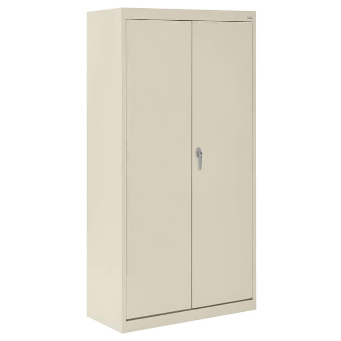 Sandusky 30-in W x 66-in H x 18-in D Freestanding Steel Garage Cabinet in Brown/Tan