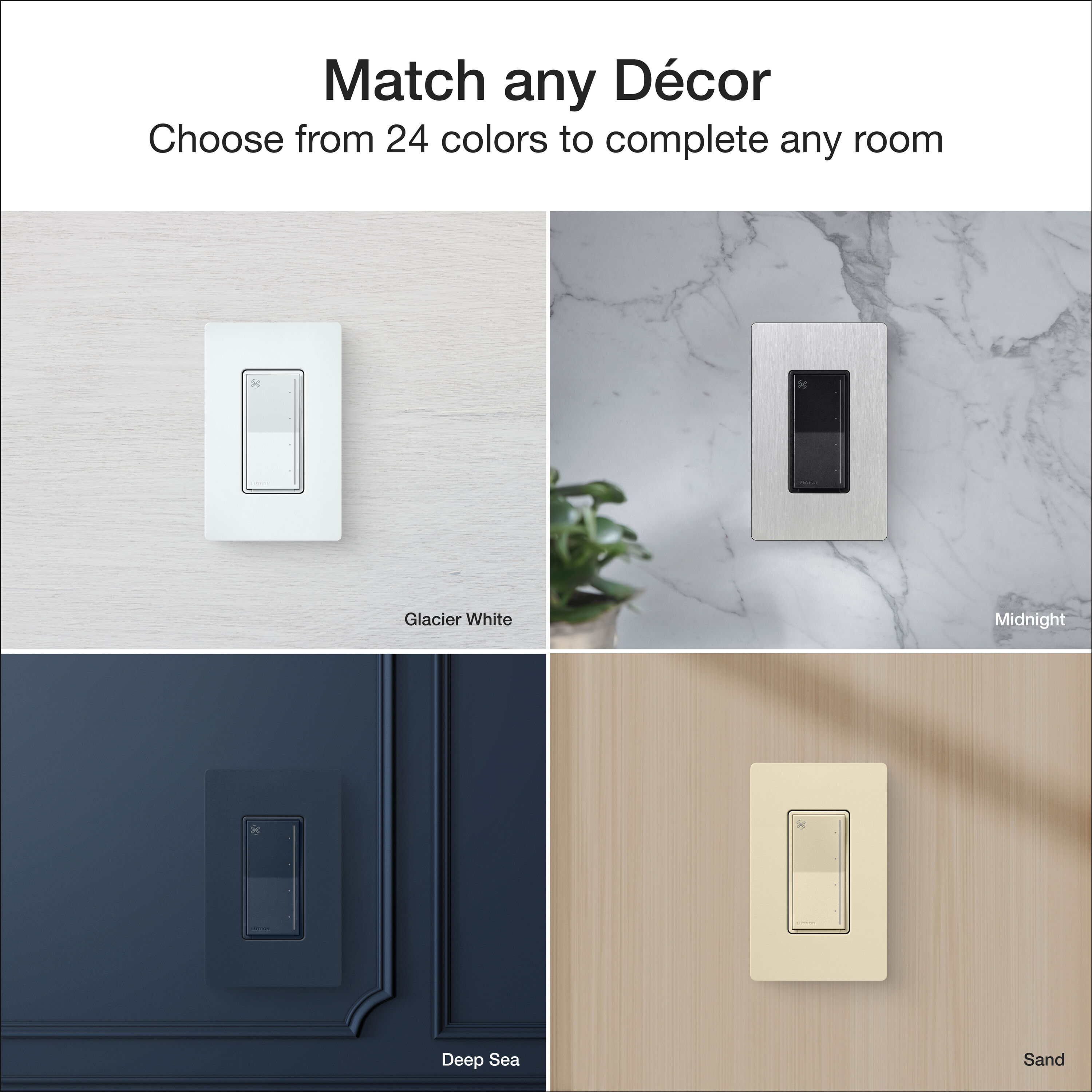 Sunnata Fan Control 1.5 -Amp 4-speed Touch Fan Control White - Image 9