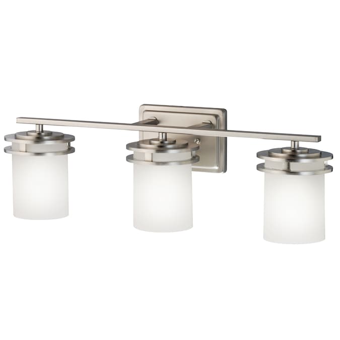 Kichler Hendrik 24-in 3-Light Brushed Nickel Modern/Contemporary Vanity Light - Image 3