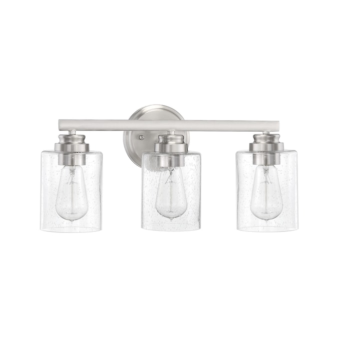 Craftmade Bolden 18-in 3-Light Brushed Nickel Transitional Vanity Light