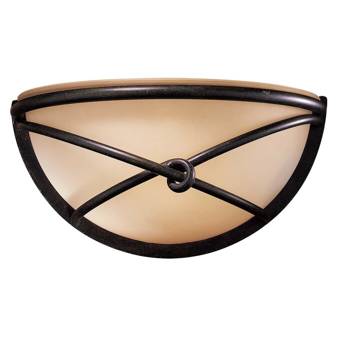 Minka Lavery Aspen 12.75-in W 1-Light Bronze Incandescent Wall Sconce