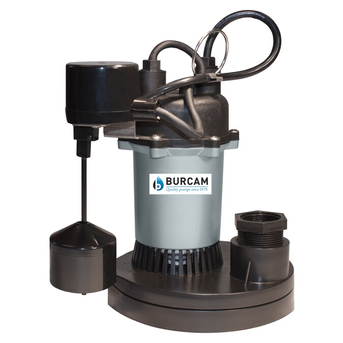Burcam 1/2-HP 115-Volt 53.3-GPM Thermoplastic Submersible Sump Pump