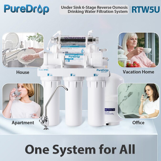 PureDrop RTW5U 6-stage Multi-method Reverse Osmosis Filtration System - Image 2