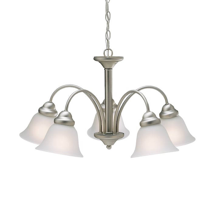 Kichler Wynberg 5-Light Brushed Nickel Transitional Led; Dry rated Chandelier