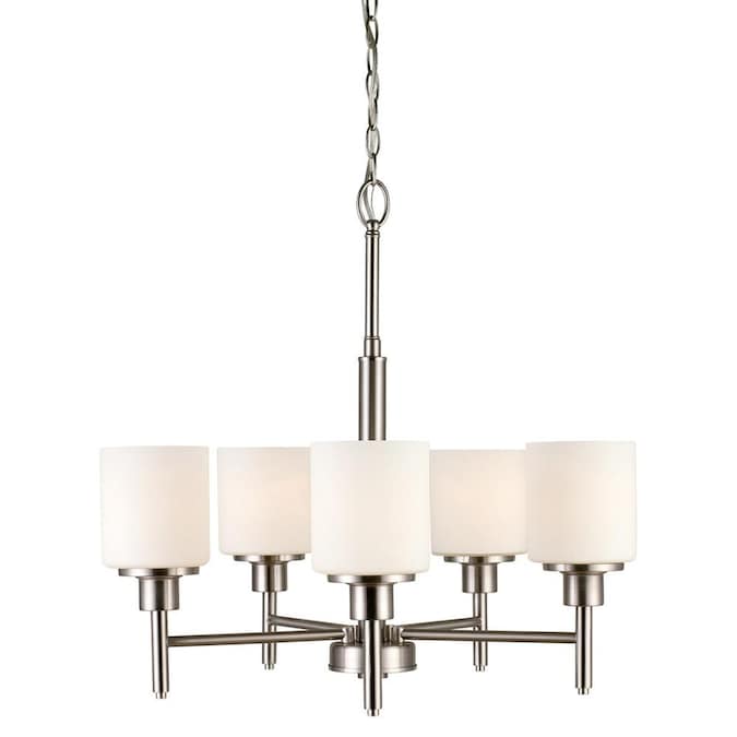 Design House Aubrey 5-Light Satin Nickel Traditional Dry rated Chandelier