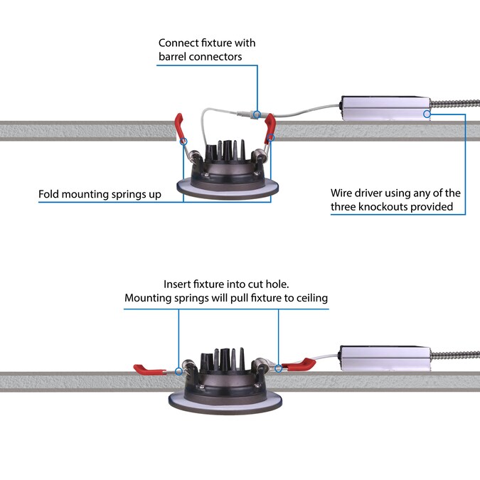 Nicor Lighting DGD4 Oil-Rubbed Bronze 983-Lumen Soft White Round Dimmable LED Canless Recessed Downlight - Image 4