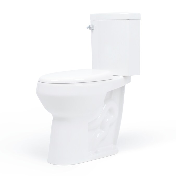 Convenient Height Extra Tall Toilets Pearl White Dual Flush Elongated Tall Height 2-piece Soft Close Toilet 12-in Rough-In 1.28-GPF