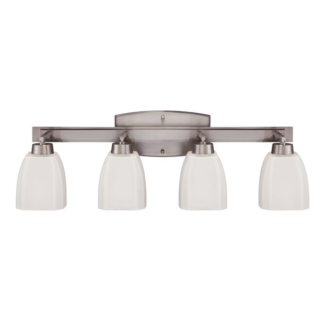 Craftmade Bridwell 28-in 4-Light Brushed Nickel Traditional Vanity Light