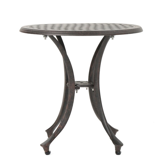 Best Selling Home Decor Lola Round Outdoor End Table 19.25-in W x 19.25-in L