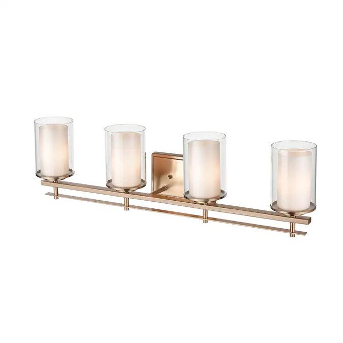 Millennium Lighting Huderson 8.5-in 4-Light Gold Traditional Vanity Light
