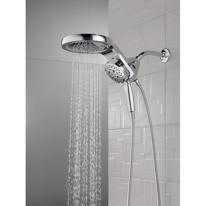 Delta HydroRain Polished Nickel 6-in Round Dual/Combo Rain Shower Head 2.5-GPM (9.5-LPM) - Image 9