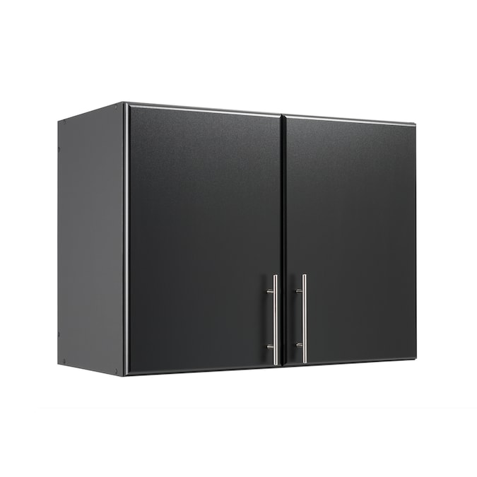 Prepac Elite 32-in W x 24-in H Wood Composite Black Wall-mount Utility Storage Cabinet