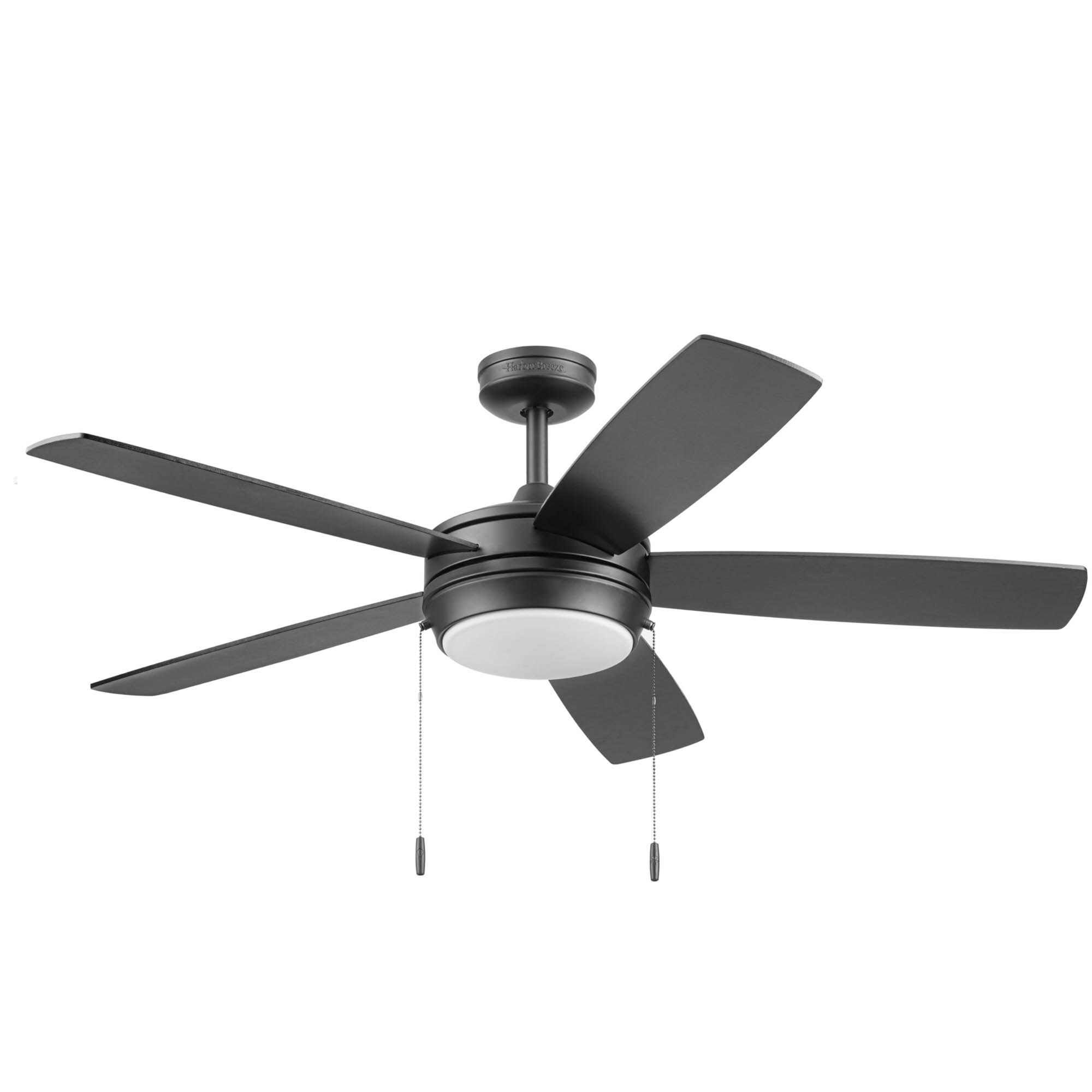 Brenthaven 52-in Color-Changing Integrated LED Matte Black with Matte Black/Mocha Blades Ceiling Fan With Light ( 5 -Blade ) - Image 10
