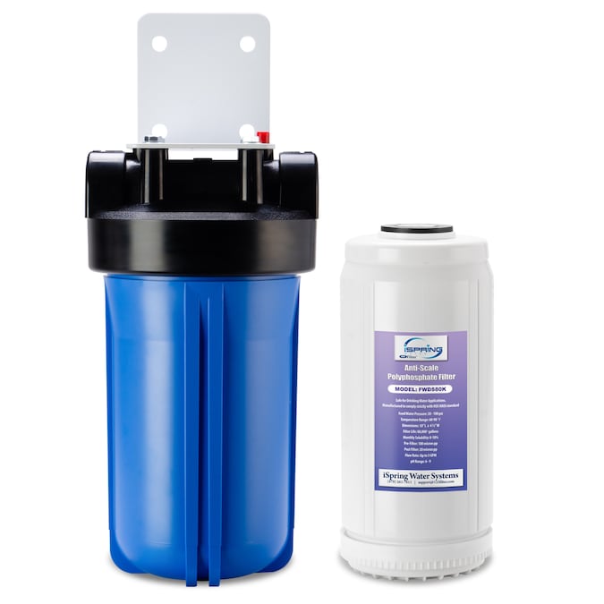iSpring Single-stage 15-GPM Polyphosphate Hard Water Whole House Water Filtration System