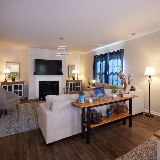 allen + roth Clairiby Transitional Medium Base (e-26) Lamp Set with Off-white Shades - Image 7