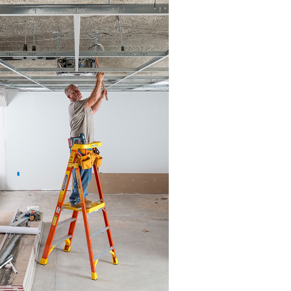 PD6200 3-ft ( 9-ft Reach Height ) Fiberglass Type 1A - 300 lbs. Load Capacity Platform ladder - Image 18