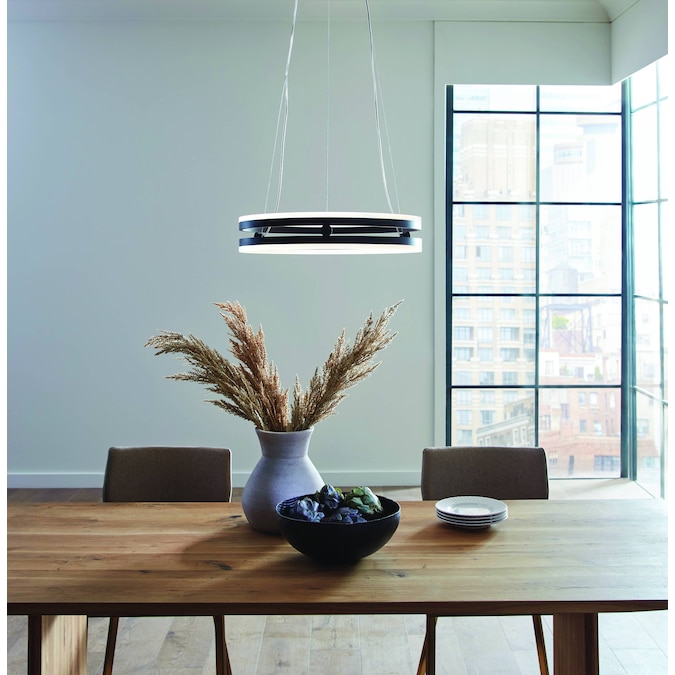 Origin 21 BROOKLYN Matte Black Modern/Contemporary LED Damp Rated Chandelier