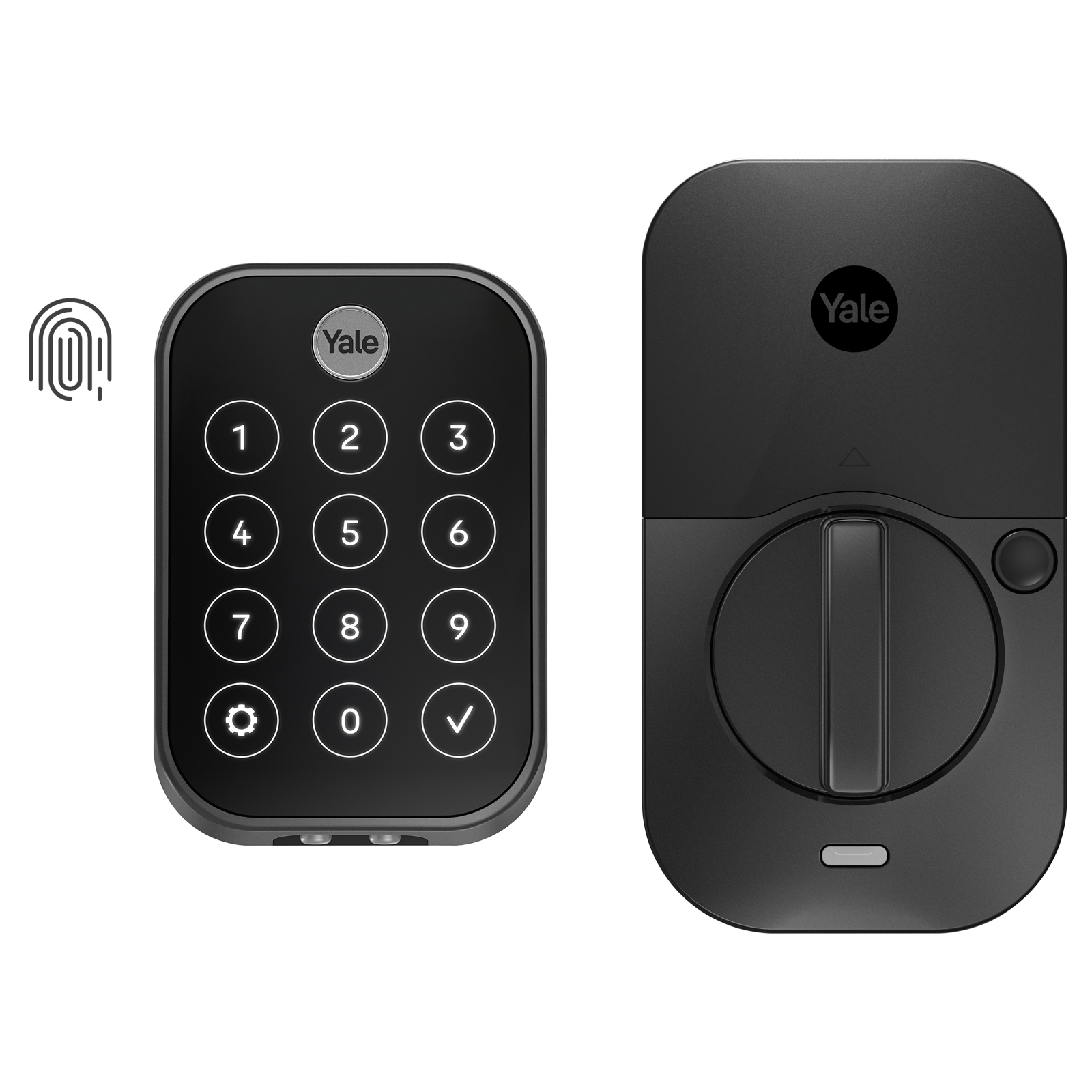 Assure Lock 2 Black Suede Smart Lock Electronic Deadbolt Bluetooth Fingerprint Touchscreen Keypad