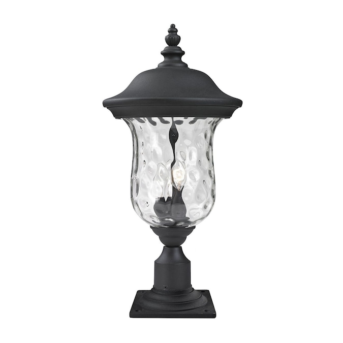 Z-Lite Armstrong 25.5-in Black Traditional Outdoor Post Light