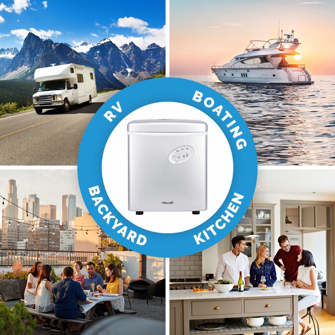 NewAir 28-lb Ice Per day Countertop or Portable Bullet Ice Maker (Silver) - Image 12