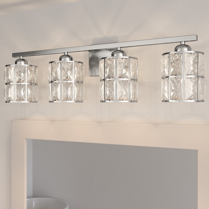 Quoizel Gibson 29.5-in 4-Light Polished Chrome Modern/Contemporary Vanity Light