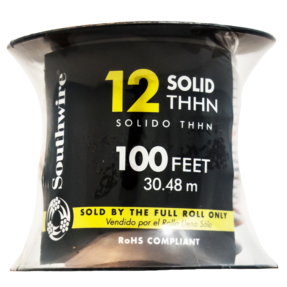 100-ft 12 -AWG White Solid Copper THHN wire ( By-the-roll )