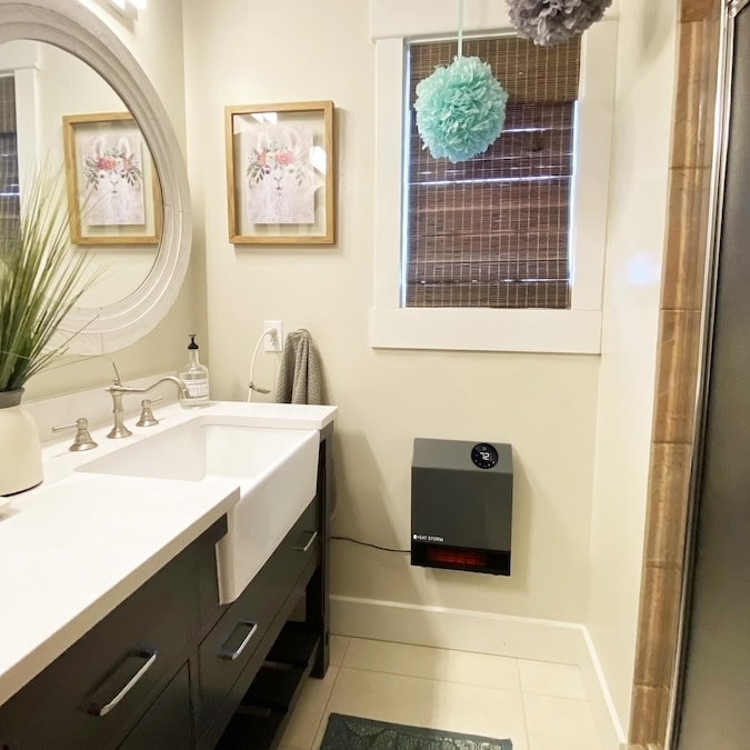 Heat Storm Up to 1000-Watt Infrared Cabinet Indoor Electric Space Heater with Thermostat and Remote Included - Image 8