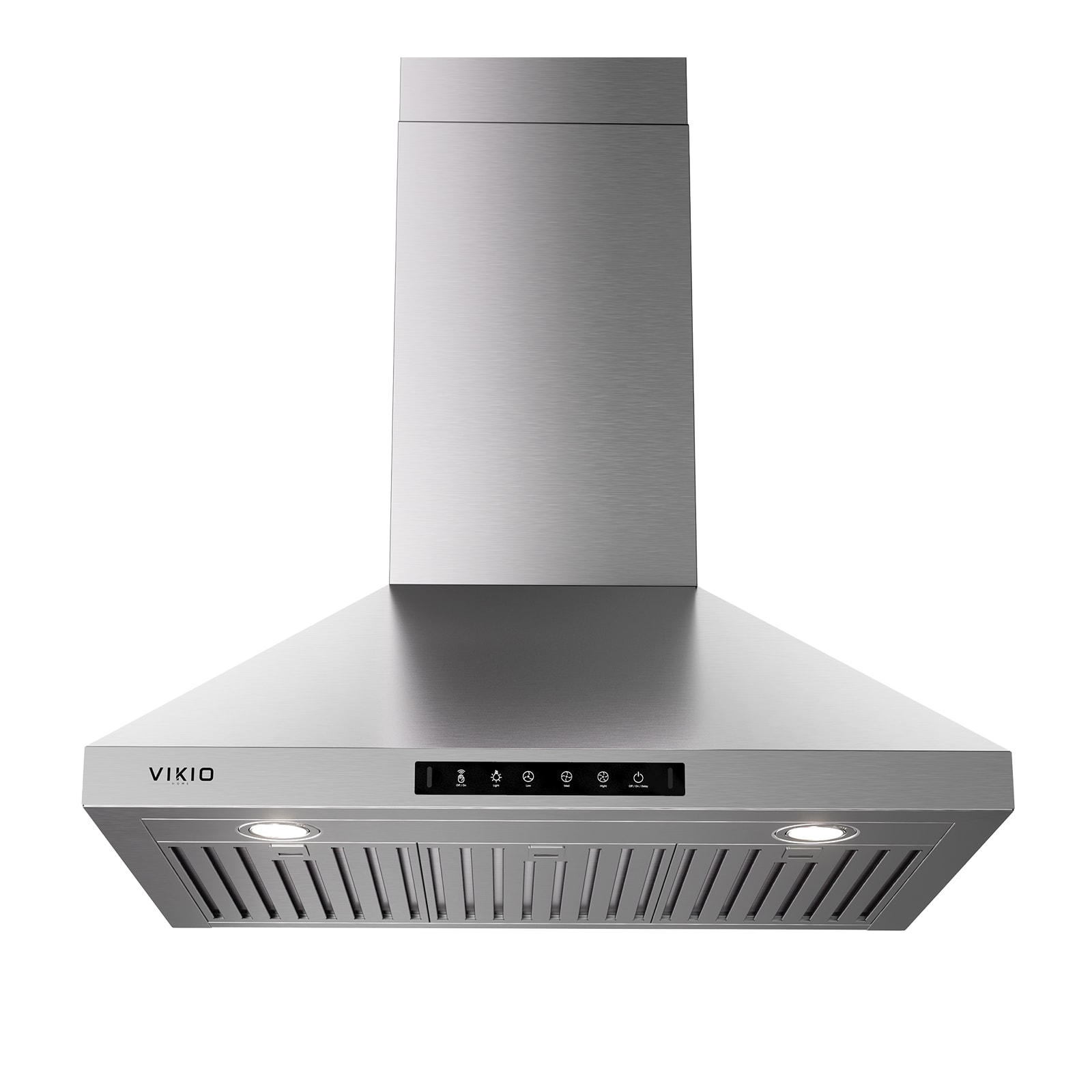 36 inch Ductless 800-CFM Recirculating Stainless steel Wall-Mounted Range Hood with Charcoal Filter