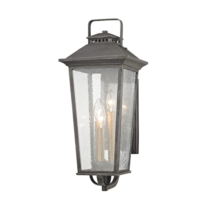 allen + roth Prospect Hill 7-in W 3-Light Pewter Transitional LED Wall Sconce