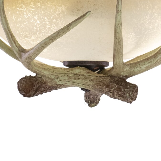 Cascadia Lodge 2-Light Brushed Bronze LED Semi mount light - Image 4
