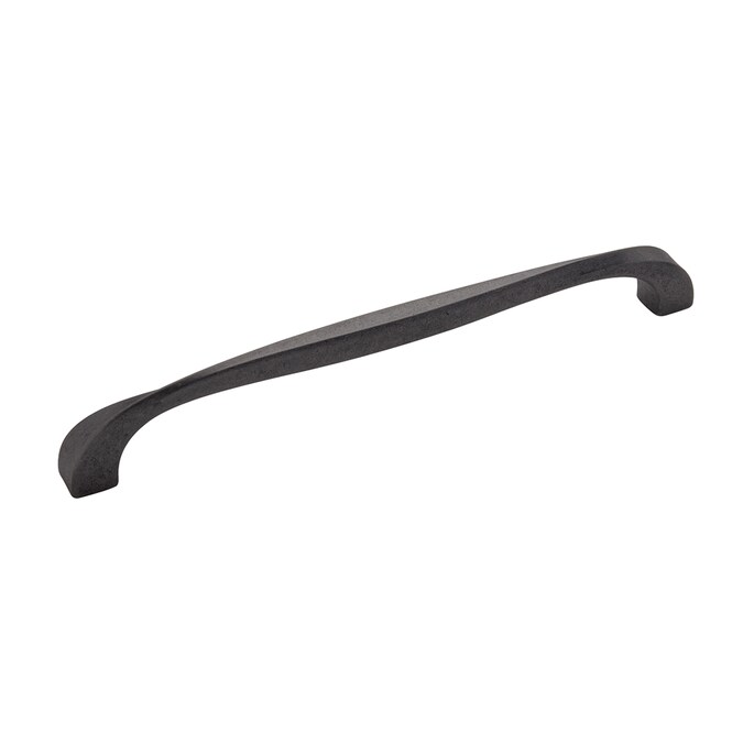 Hickory Hardware Twist 8-13/16-in (224Mm) Center to Center Black Iron Arch Handle Drawer Pulls (5-Pack)