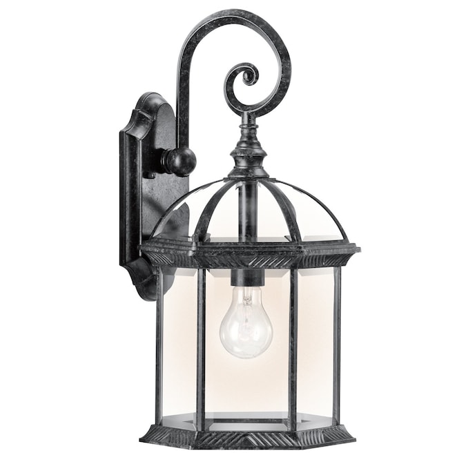 Kichler Barrie 1-Light 19-in H Black Outdoor Wall Light
