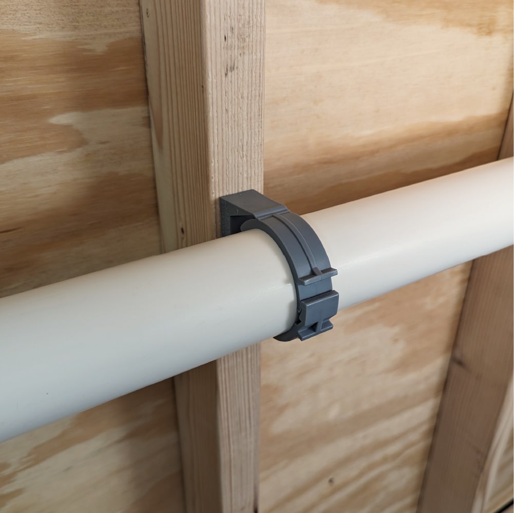 20 -Pack 2-in to 2-in dia Plastic Standard pipe clamp - Image 2