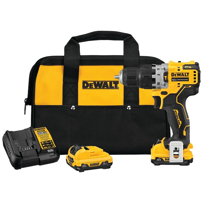 DEWALT XTREME 3/8-in 12-volt Max Variable Speed Brushless Cordless Hammer Drill (2-Batteries Included)