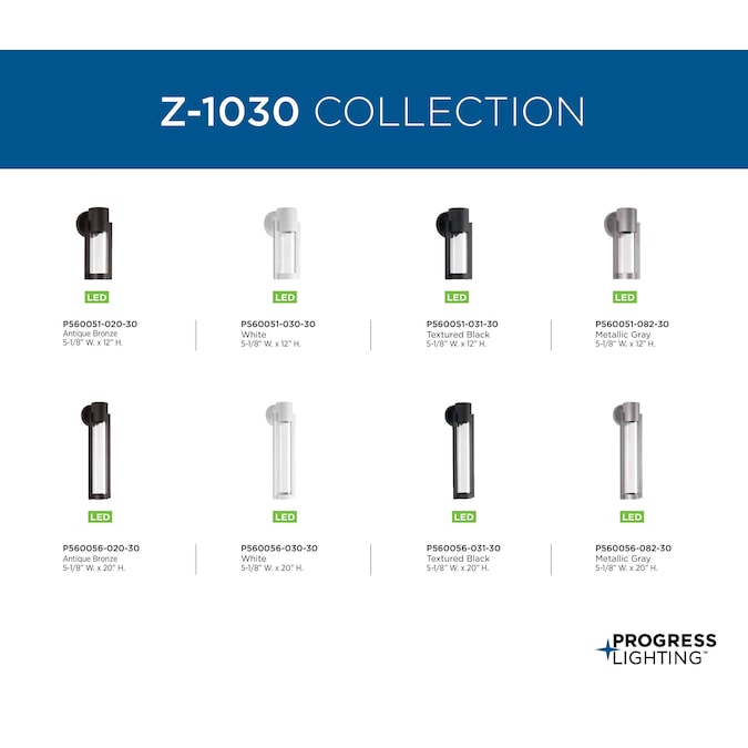 Progress Lighting Z-1030 LED 20-in H White Dark Sky Integrated LED Outdoor Wall Light - Image 5