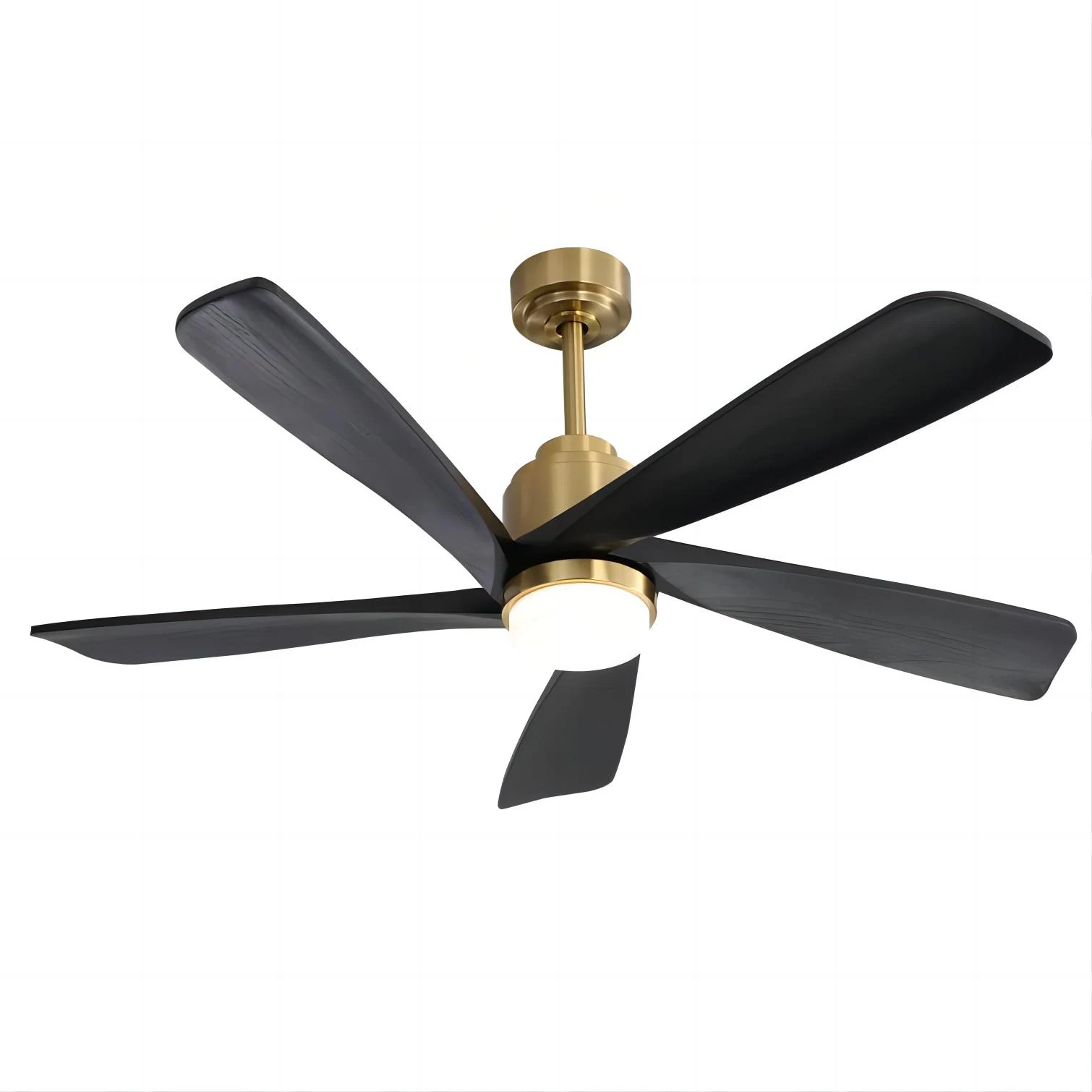 52K085SMTY 52-in Color-Changing Outdoor Smart Gold with Black Blades Ceiling Fan With Light and Remote ( 5 -Blade ) - Image 3