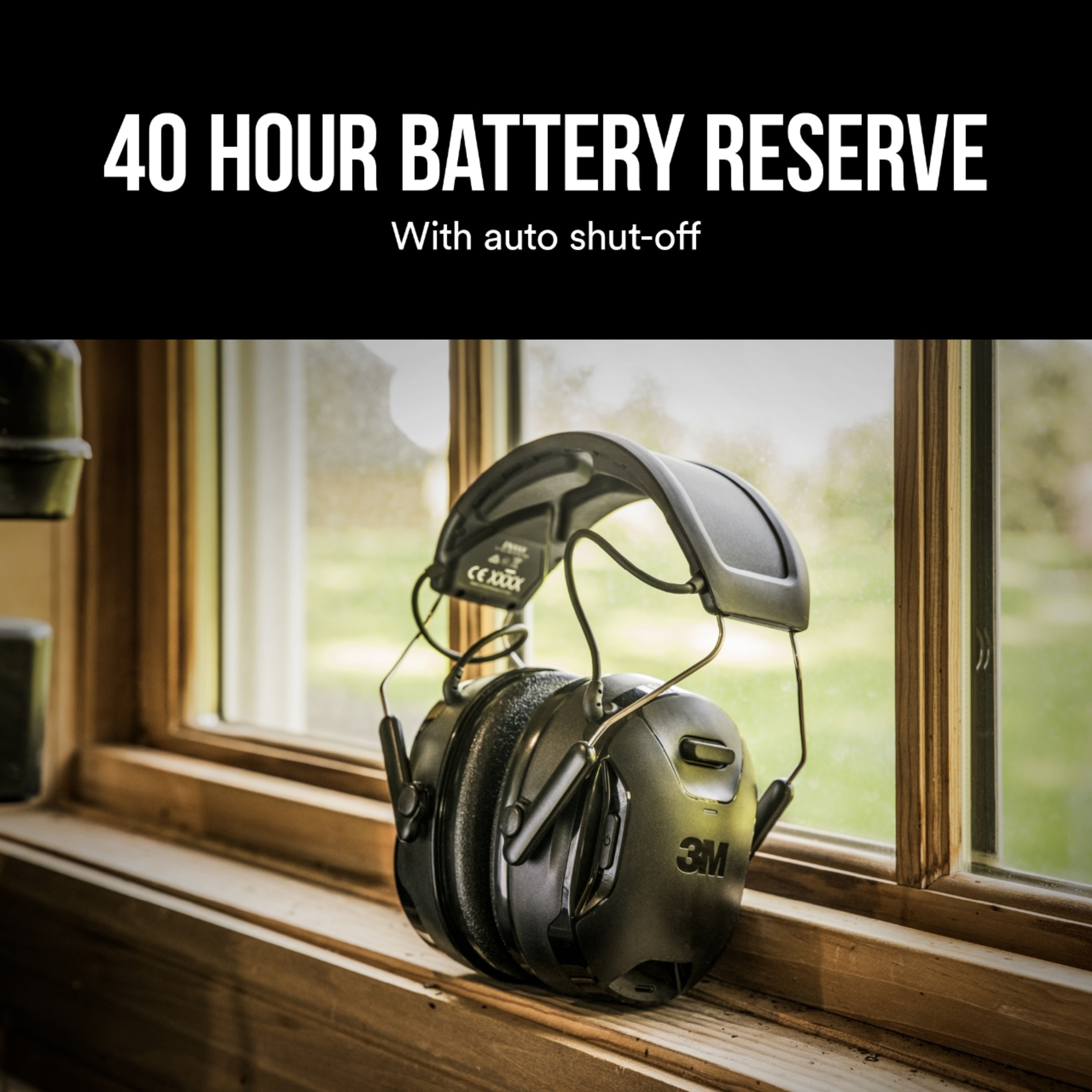 Solar Worktunes Wireless Hearing Protector Reusable Cordless Hearing Protection Earmuffs Bluetooth Compatibility 26 dB Noise Reduction Rating - Image 10