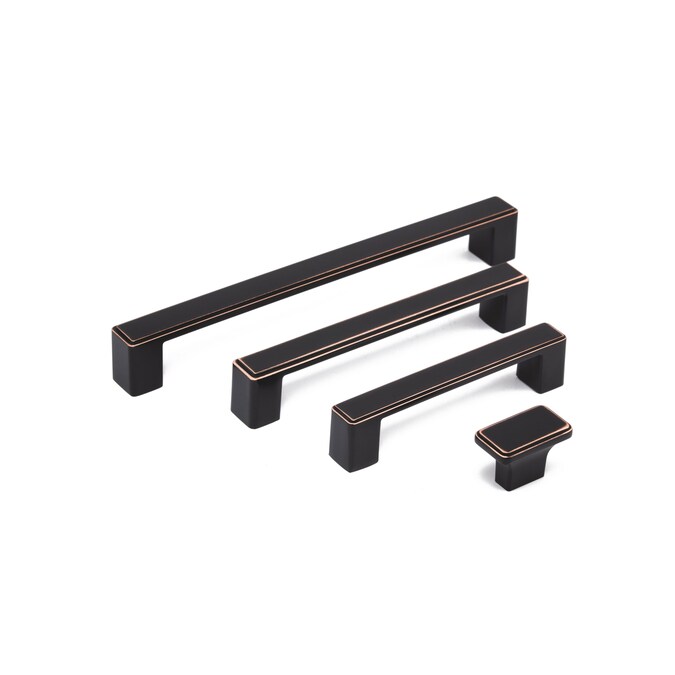Kingsman Hardware Nepoli series 7-1/2-in (192Mm) Center to Center Oil Rubbed Bronze Rectangular Bar Drawer Pulls (50-Pack) - Image 4