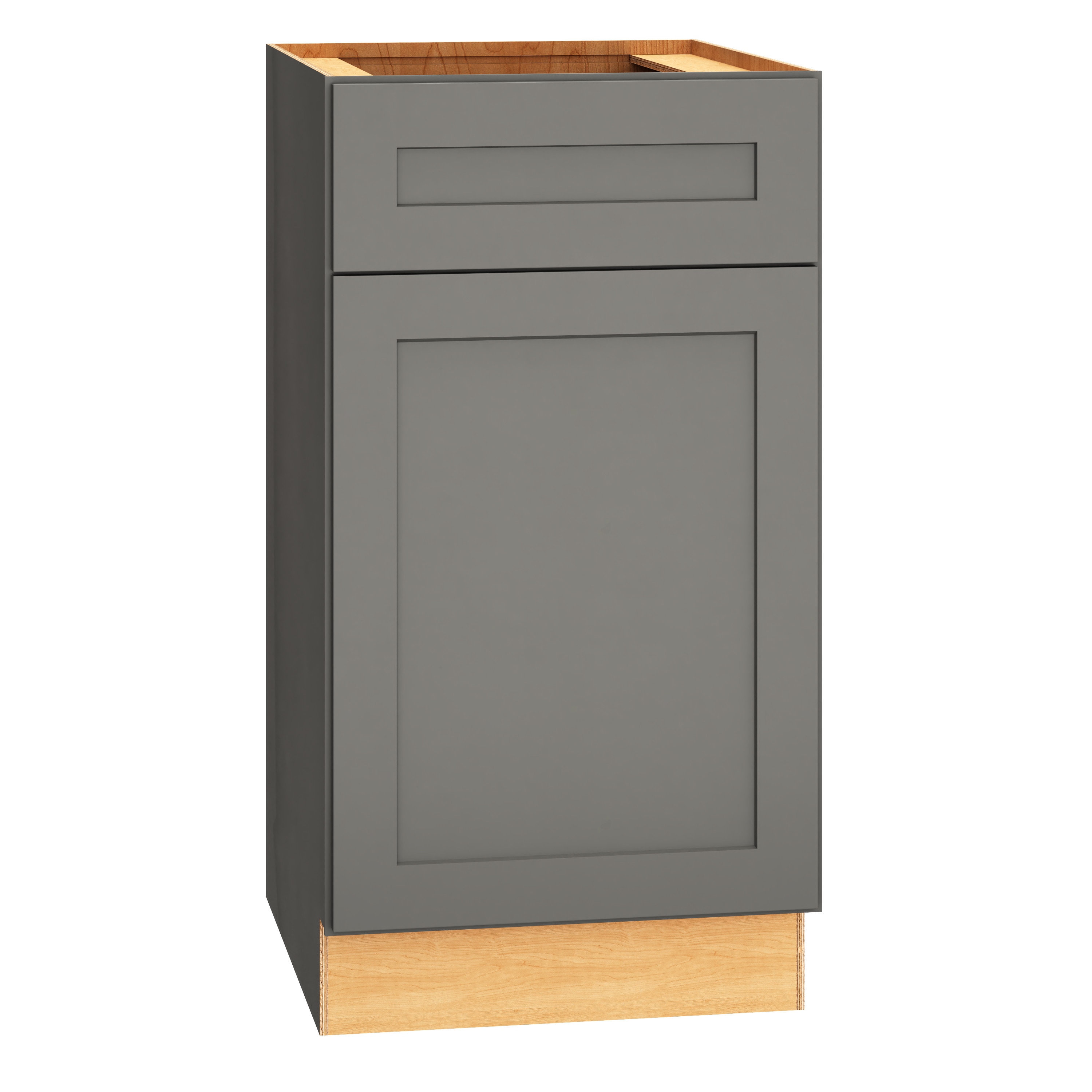 Jamestown 18-in Moonstone Gray Bathroom Vanity Base Cabinet without Top
