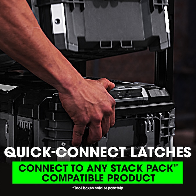 FLEX STACK PACK Rolling Tool Box 22-in W x 26.3-in H x 19.2-in D Gray Metal Rolling Tool Box - Image 2