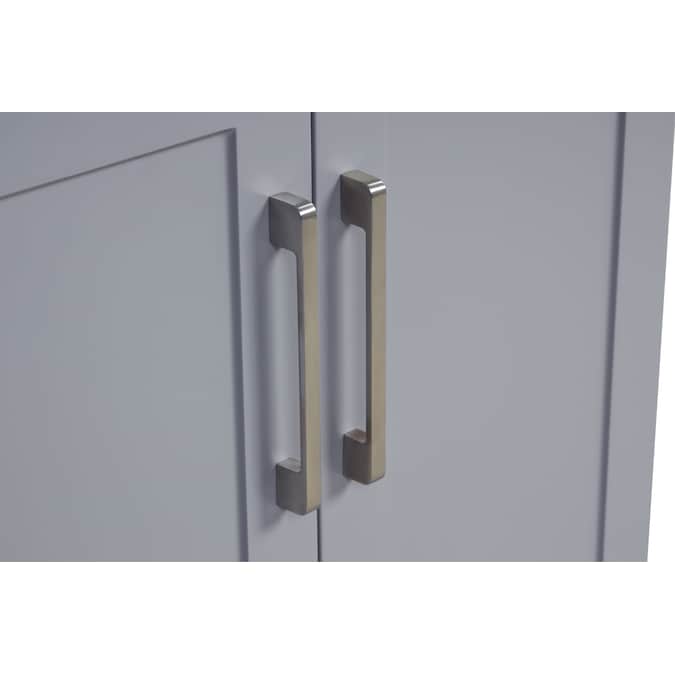 Style Selections 21.4-in x 24.1-in 1-Basin Light Gray Freestanding Utility Tub with Cabinet, Drain, and Faucet - Image 12