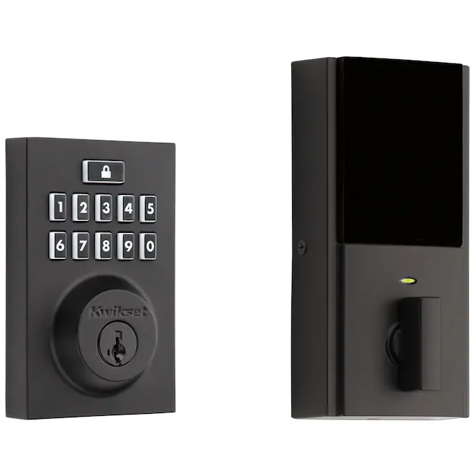 Kwikset 914 SmartCode Matte Black Smart Lock Electronic Deadbolt Smartkey with Keypad