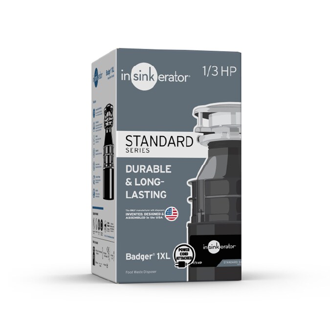 InSinkErator Badger 1XL Continuous Feed 1/3-HP Septic Safe Corded Garbage Disposal - Image 10