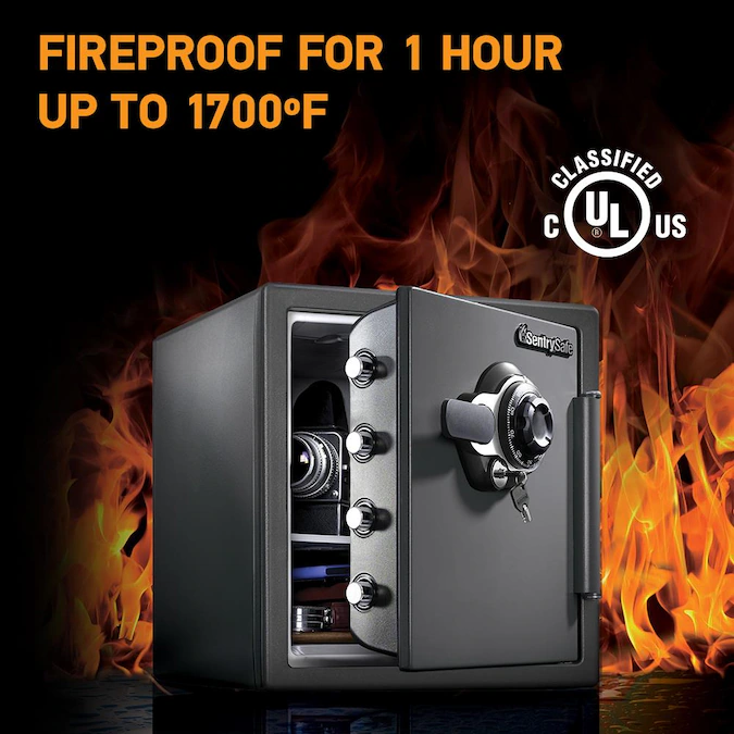 SentrySafe 1.2-cu ft Fireproof and Waterproof Home Safe with Combination Lock - Image 2