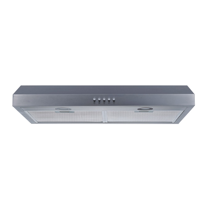 Winflo 30-in 330-CFM Convertible Stainless Steel Under Cabinet Range Hoods Undercabinet Mount