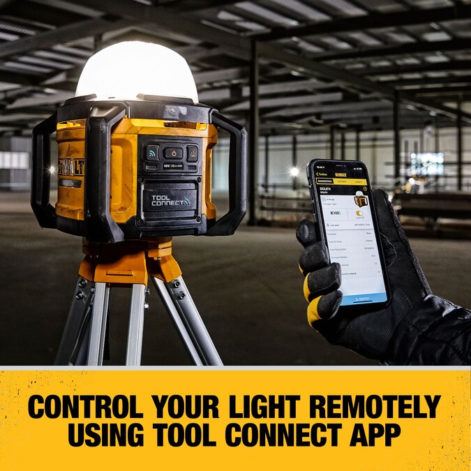 DEWALT 5000-Lumen LED Battery-operated Rechargeable Portable Work Light - Image 4